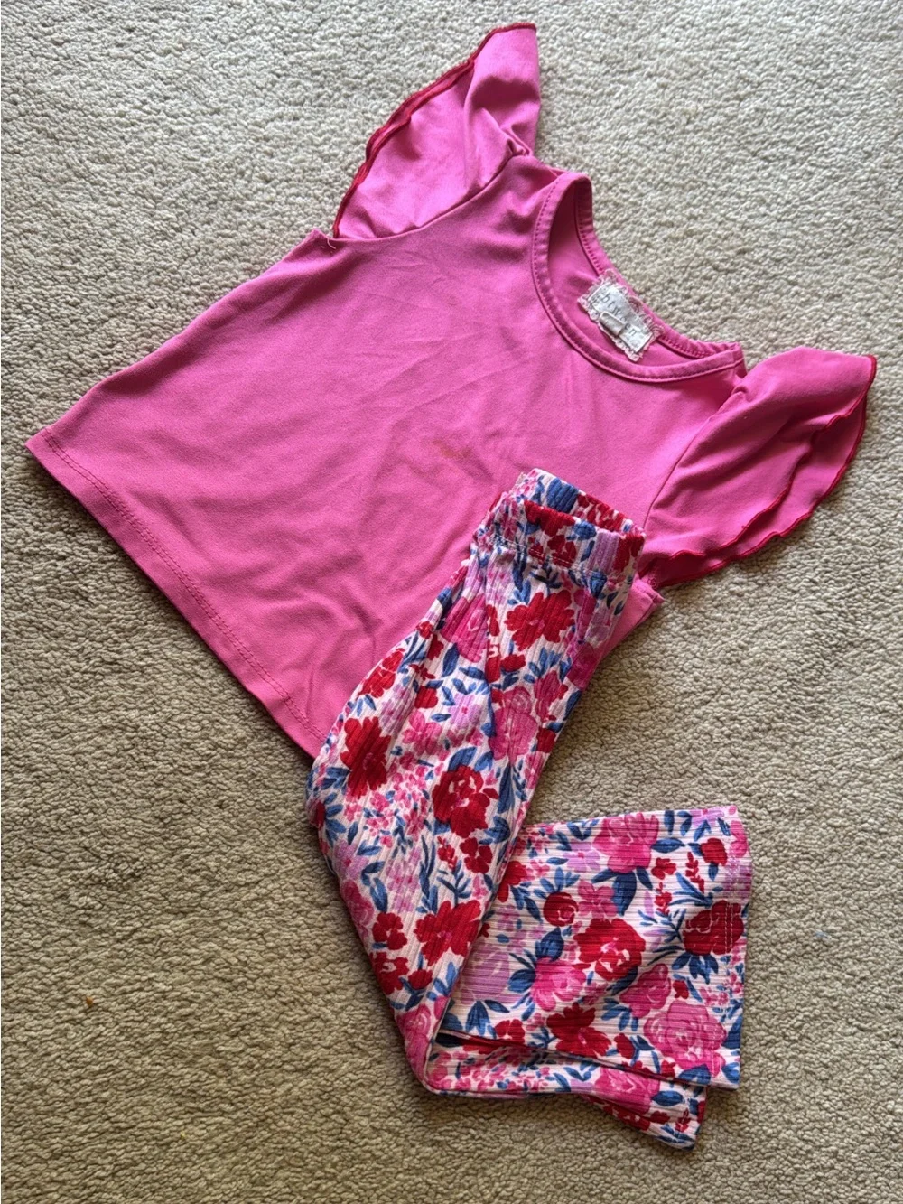 Girls 2T Outfit Bundle | 2 Matching Top & Bottom Sets